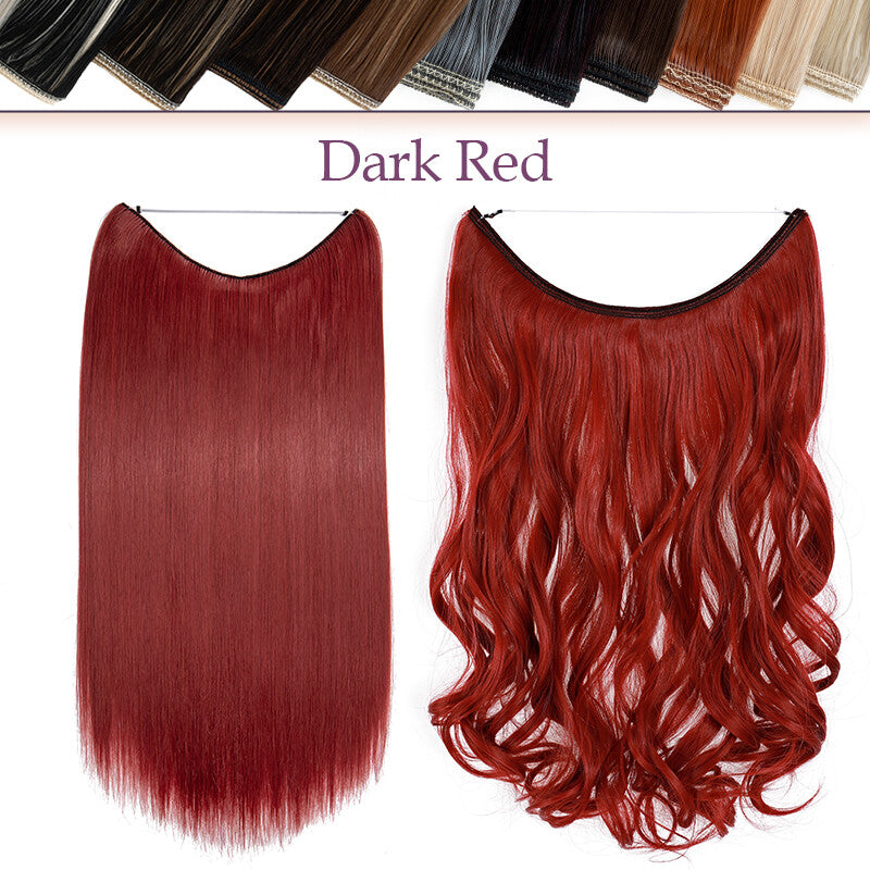 Natural Real Hair Extensions Wire-In Thick Wavy or Straight 20-24 Inch