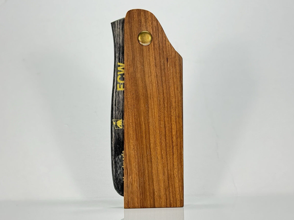 Wooden Pocket Comb for Beard & Mustache - Folding Travel Grooming Tool