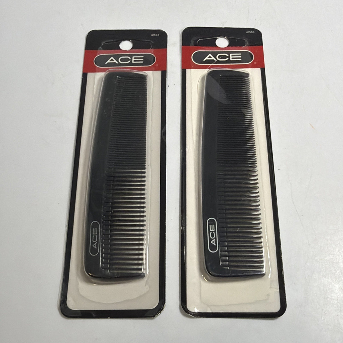 Black Comb Set - 2 Pack Hair Combs for Styling & Detangling