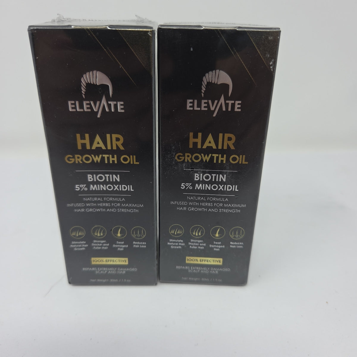 Hair Growth Oil 2-Pack with Minoxidil & Biotin for Thinning Hair