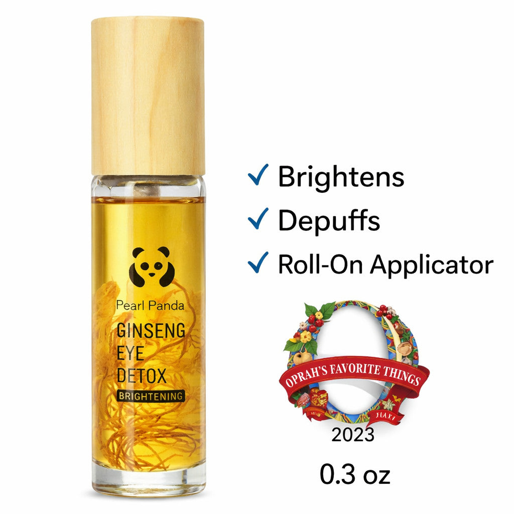 Brightening Ginseng Eye Oil Roll-On for Puffiness & Fatigue Relief - 0.3oz