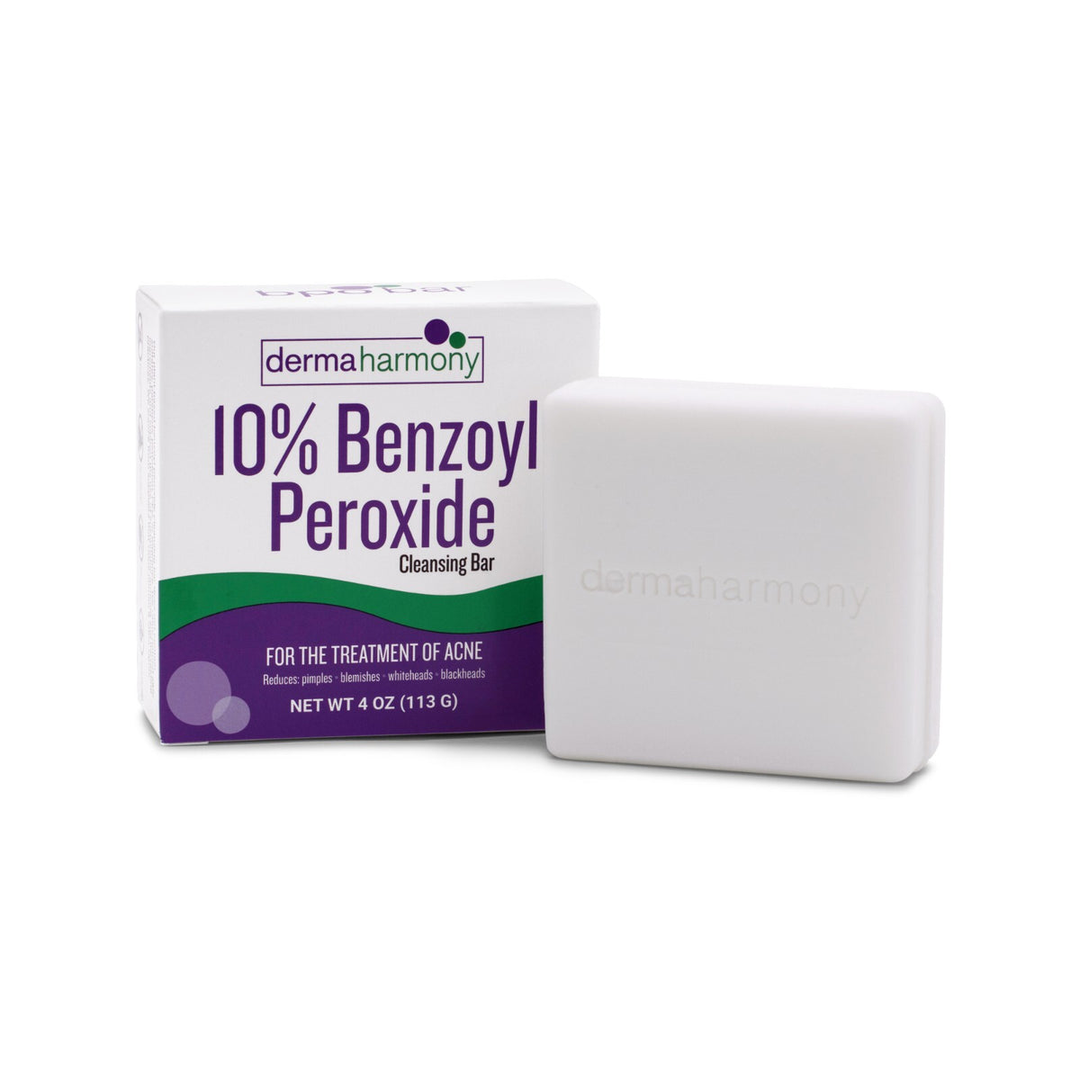 10% Benzoyl Peroxide Acne Cleansing Bar - Non-Soap, 4oz, Pack of 3
