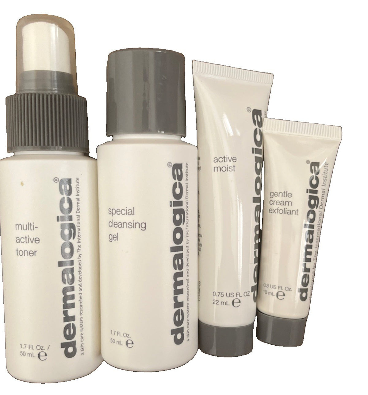 Dermalogica Skin Care Kit with Toner, Cleansing Gel, Moisturizer & Exfoliant