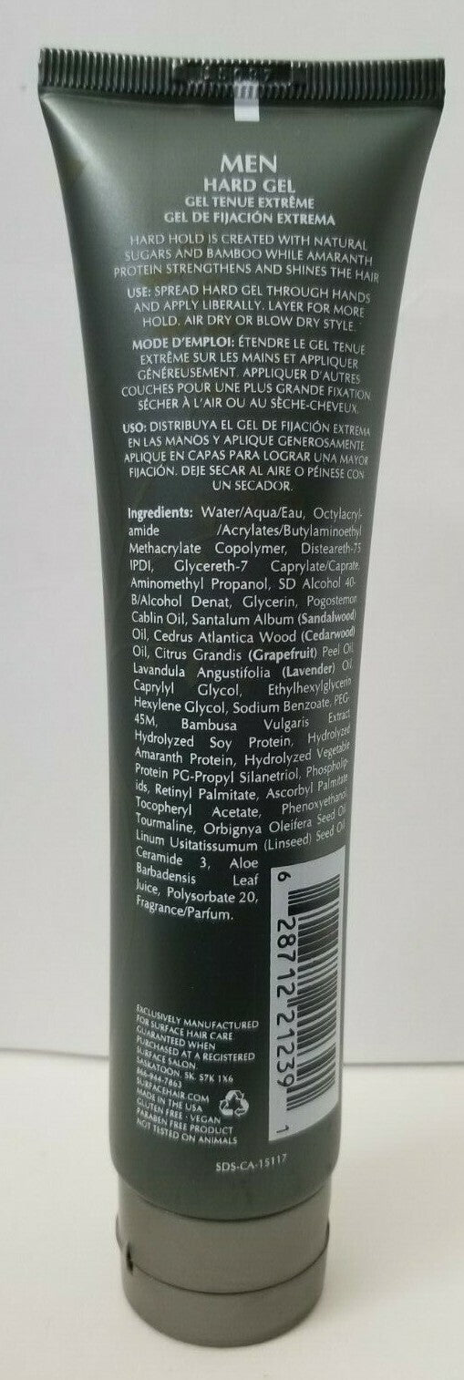 Men's Hard Gel - Firm Hold, Control, Volume & Shine - 4 oz