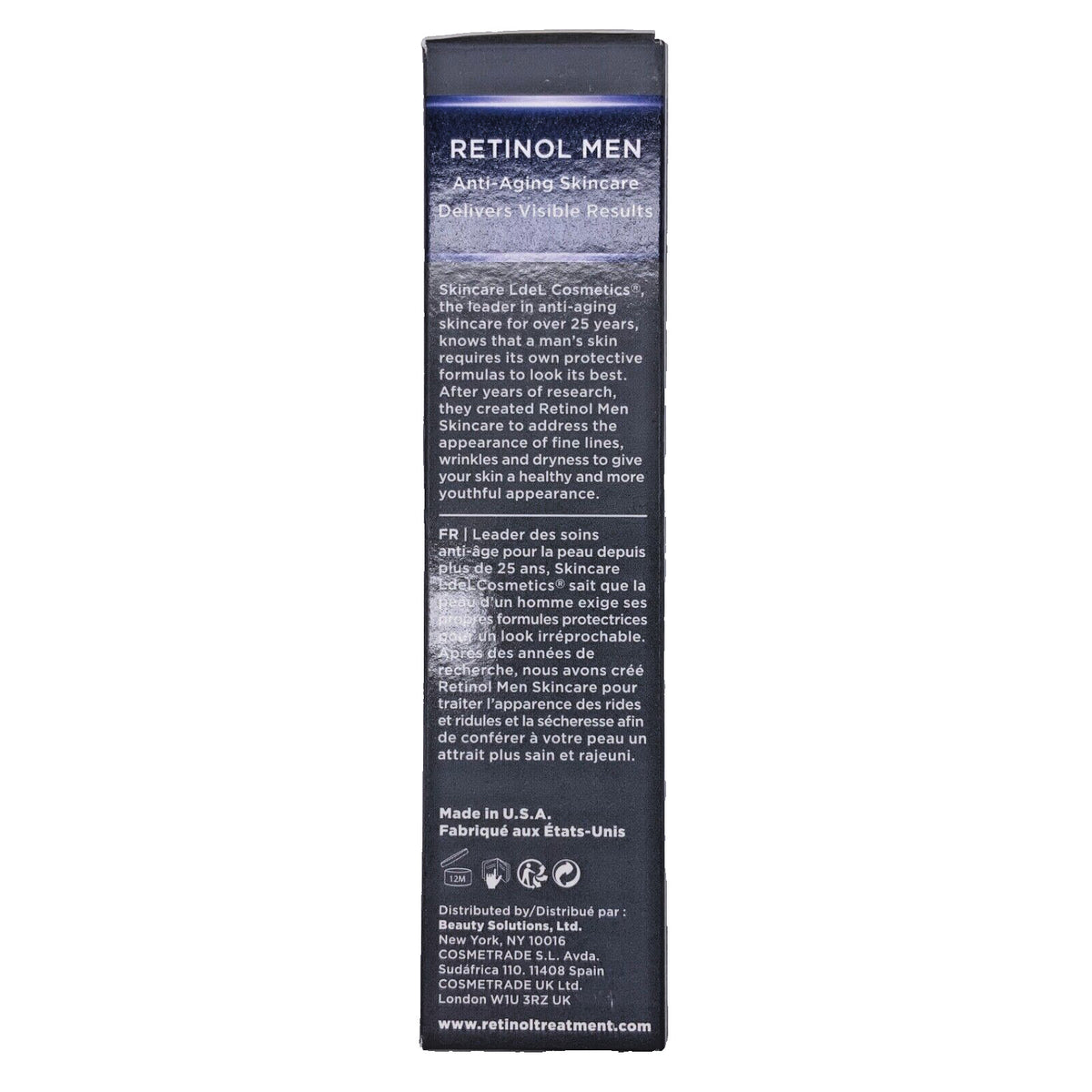 Men's Retinol Anti-Wrinkle Facial Serum Set - Reduce Lines & Aging Signs
