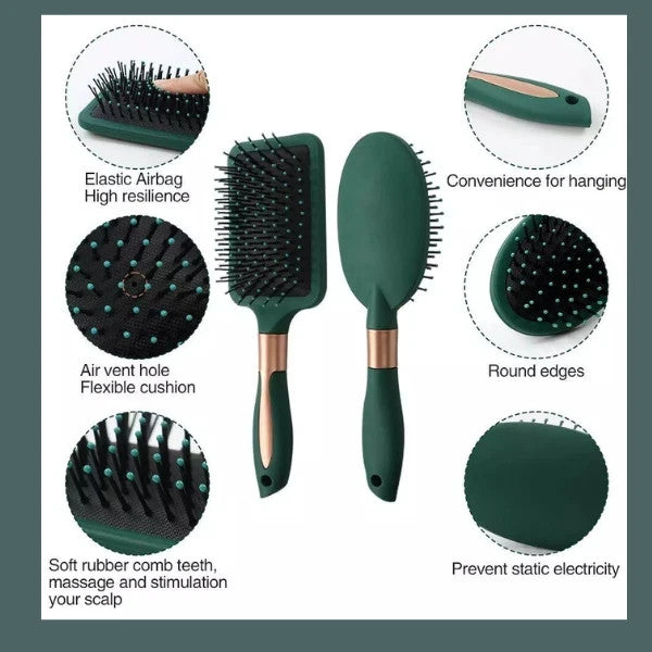 Anti-Static Hairbrush for Styling and Detangling - Unisex, Multiple Sizes & Styles
