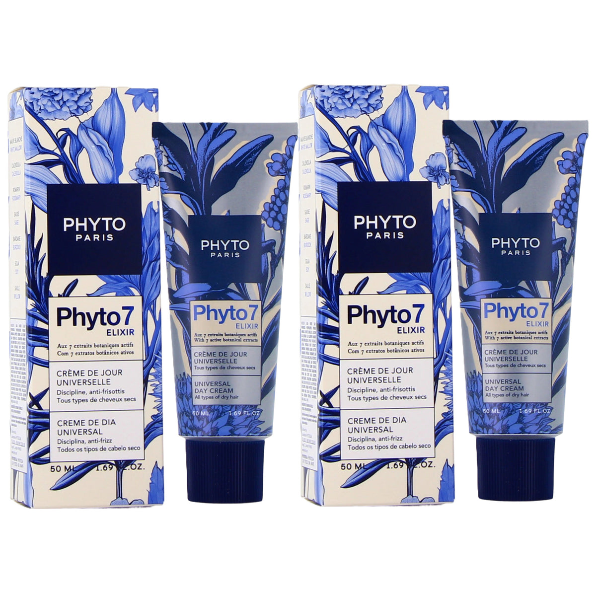 Phyto 7 Elixir Universal Day Cream - Anti-Frizz Nourishing Leave-In for Dry Hair