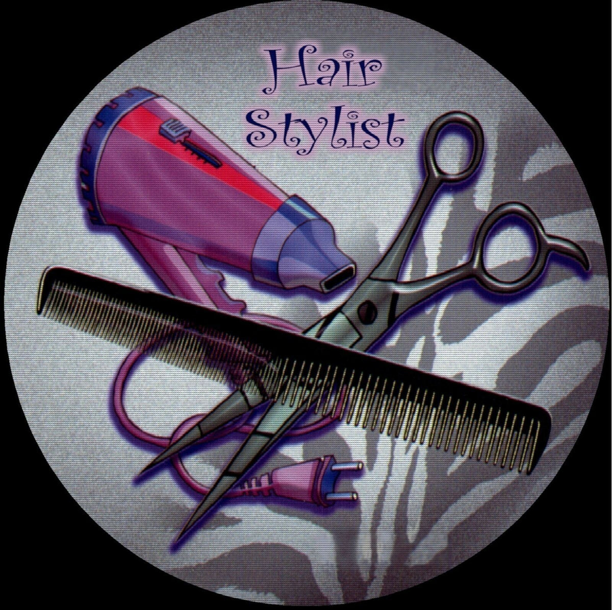 Hair Stylist Drink Coasters Set of 4