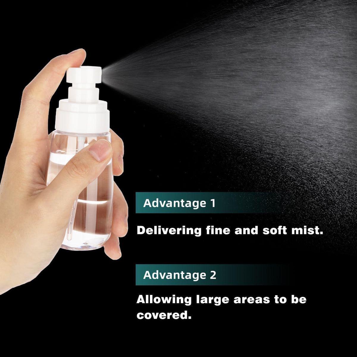 3 Pack Mini Spray Bottles 1oz Refillable Travel Spray Containers