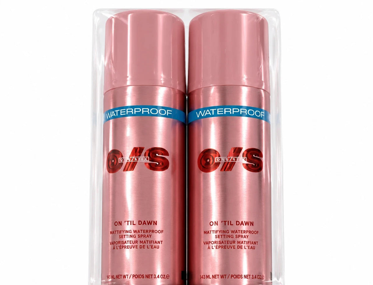 Mattifying Waterproof Setting Spray - Long-Lasting, Shine-Free Finish, 3.4oz Pack of 2
