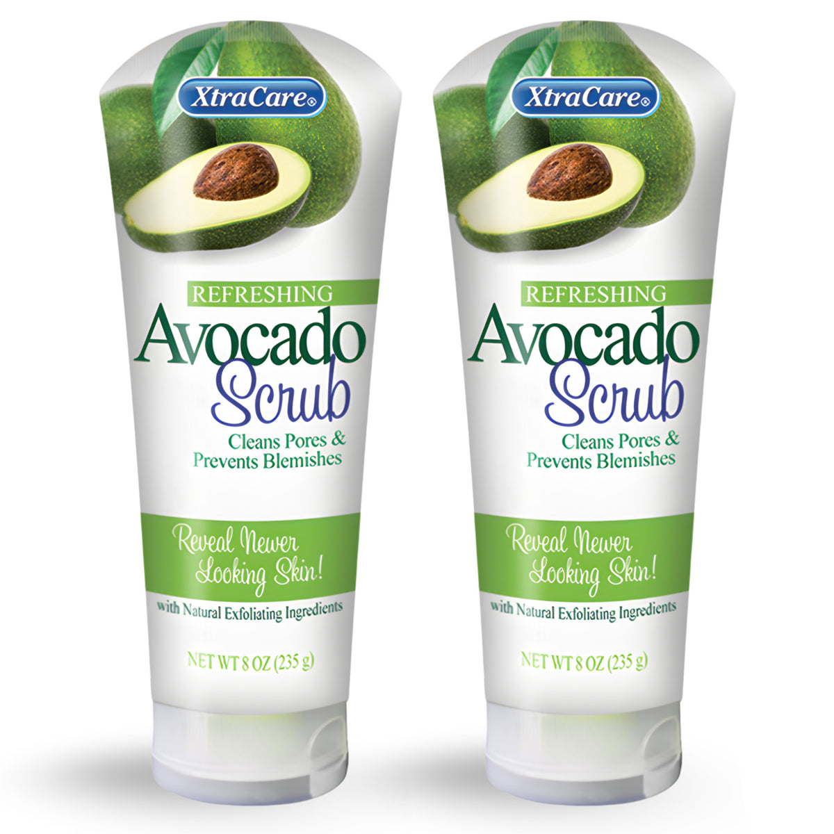 XtraCare Avocado Facial Scrub – Refreshing Exfoliant Formula- 8 oz