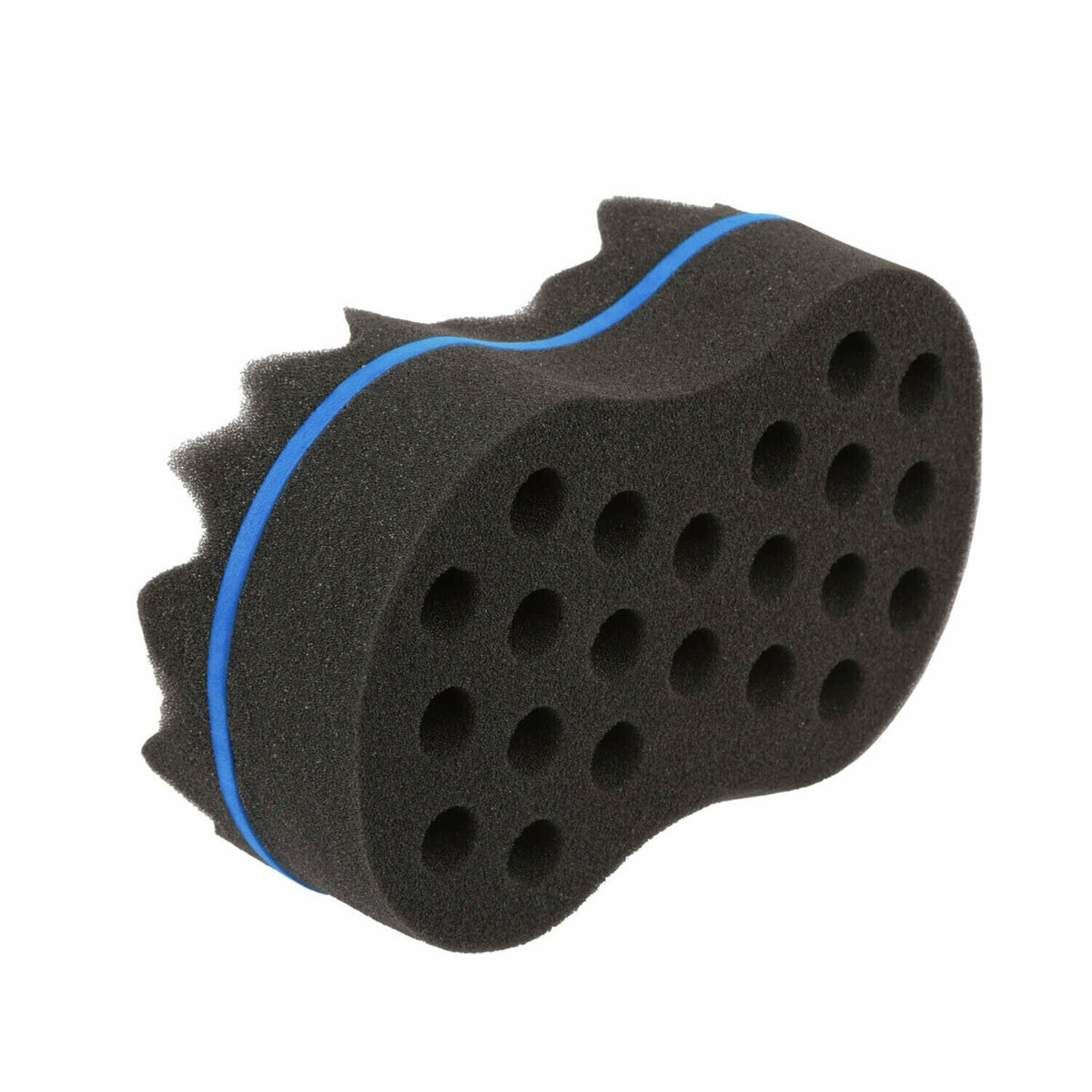 2 Pack Double Side Barber Hair Brush Sponge Afro Curls Coil Twist