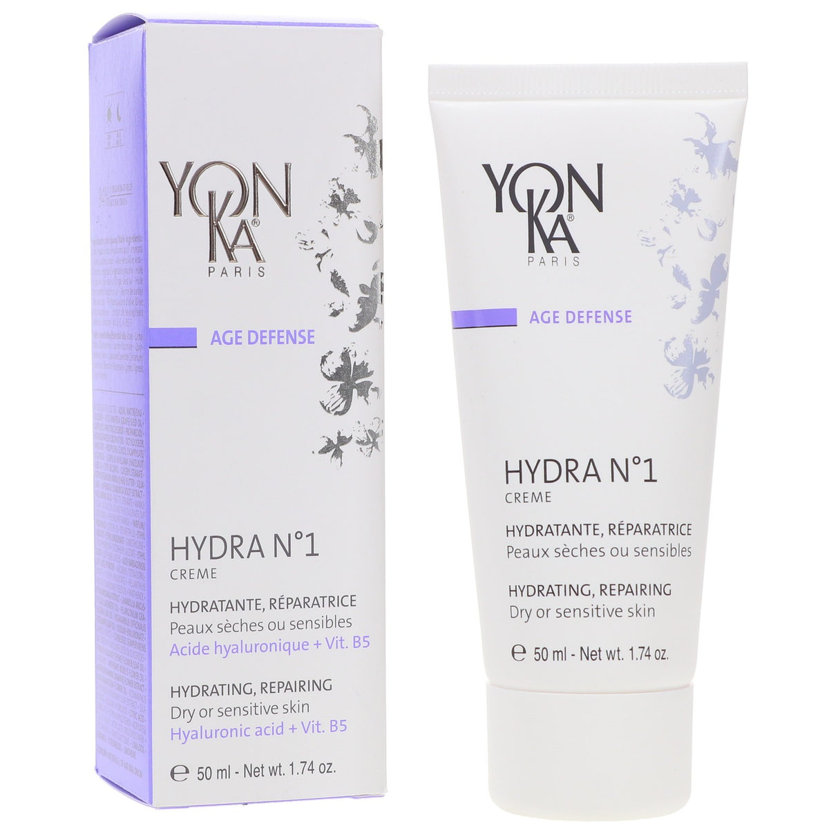 Hydrating Face Cream for Dry Skin with Hyaluronic Acid & Shea Butter - 1.74 oz