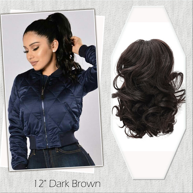 Fake Ponytail Clip-In Hair Extension Thick Natural Look 14 Inches