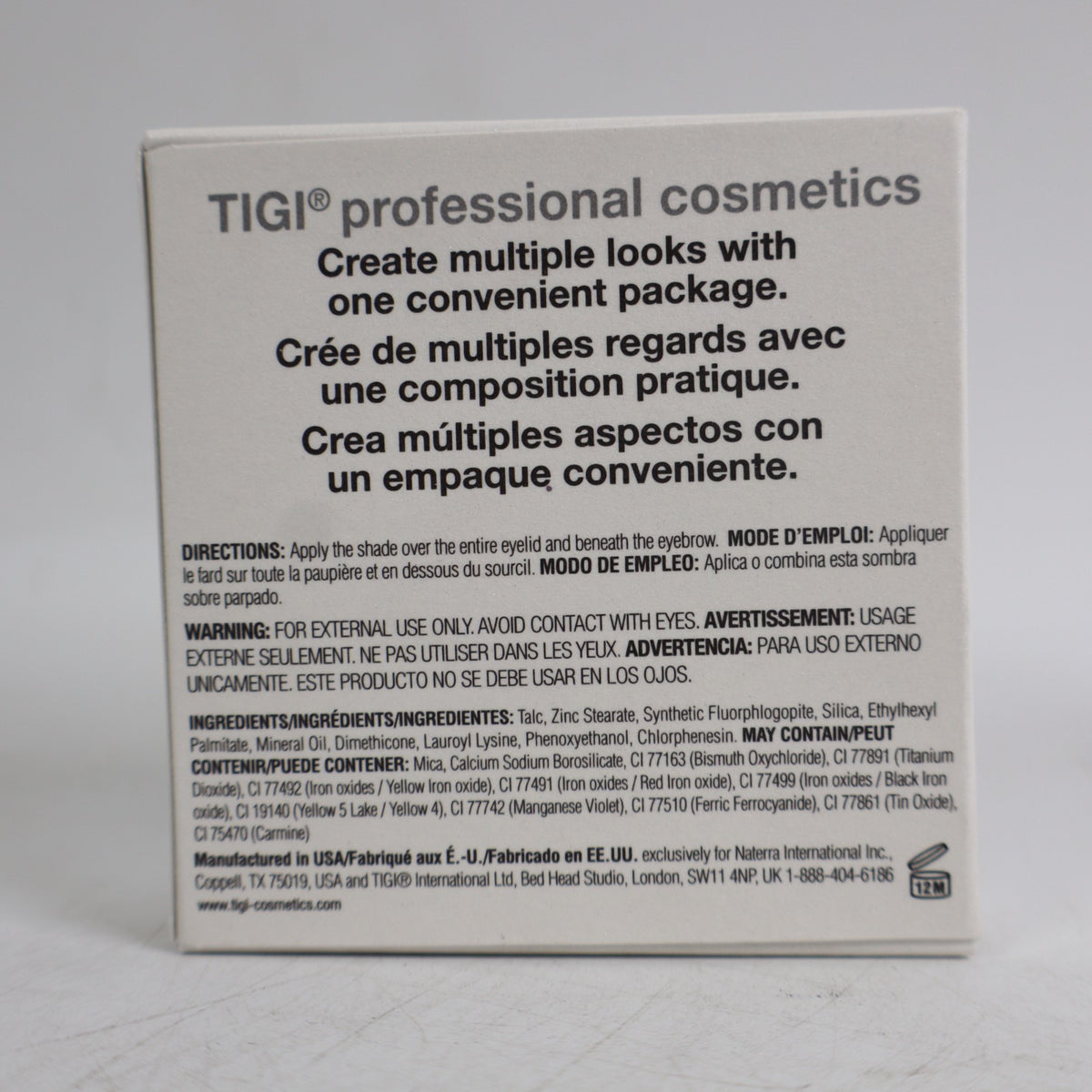 2 Pack Matte & Shimmer Eyeshadow Quad Set | High Density Pigments, 0.32 Oz Each