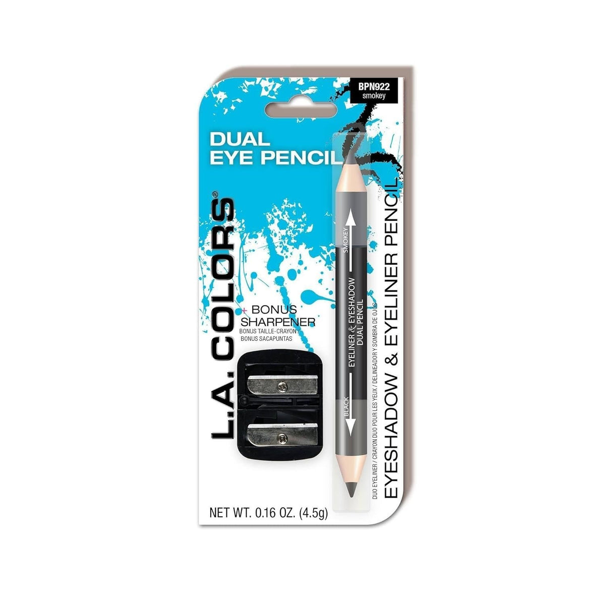 Dual Eye Pencil & Shadow Stick - Long Lasting, Blendable, Sharpener Included