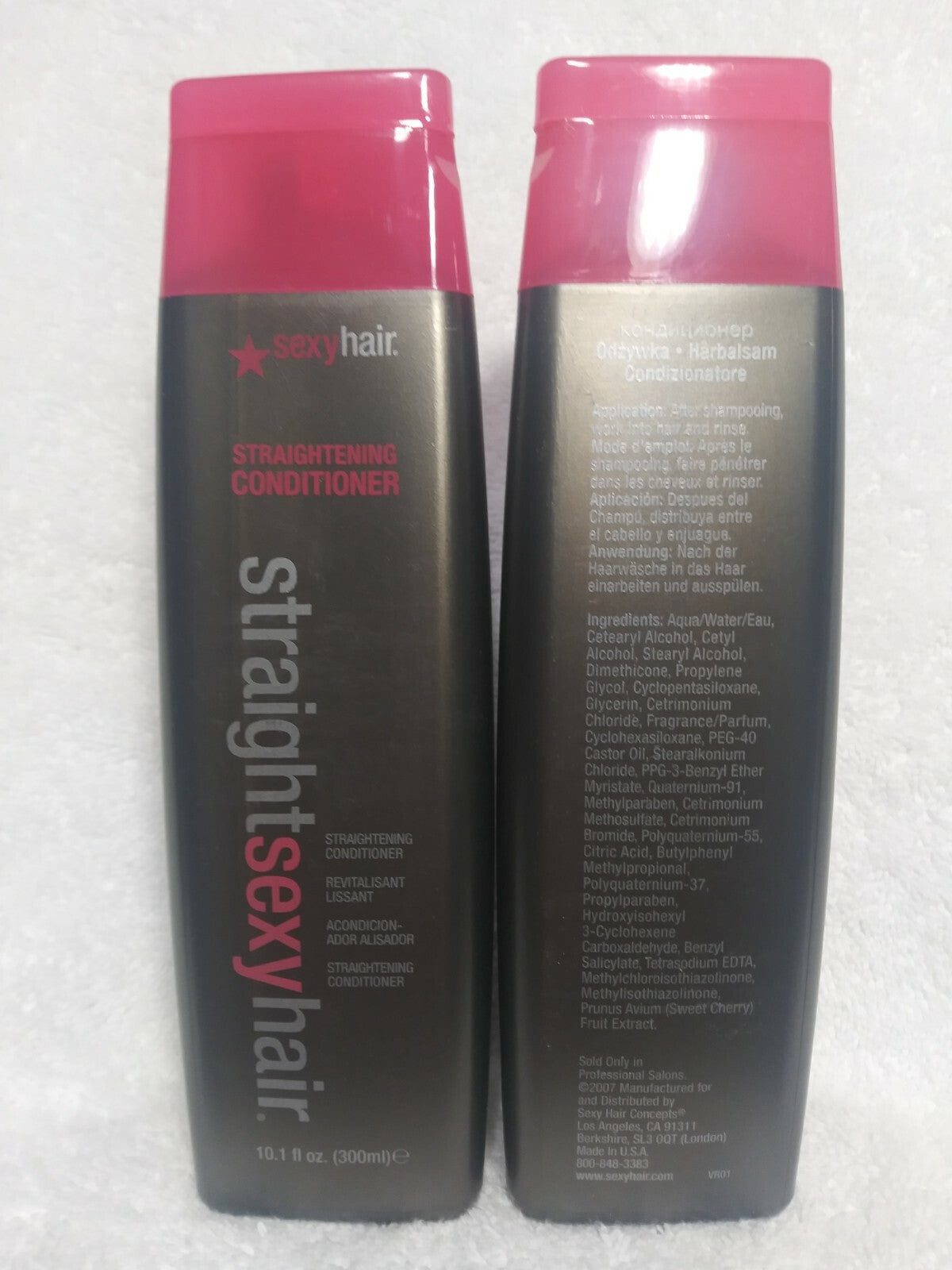 Straightening Conditioner for Frizzy Hair - Set of 2, 10.1oz/300ml