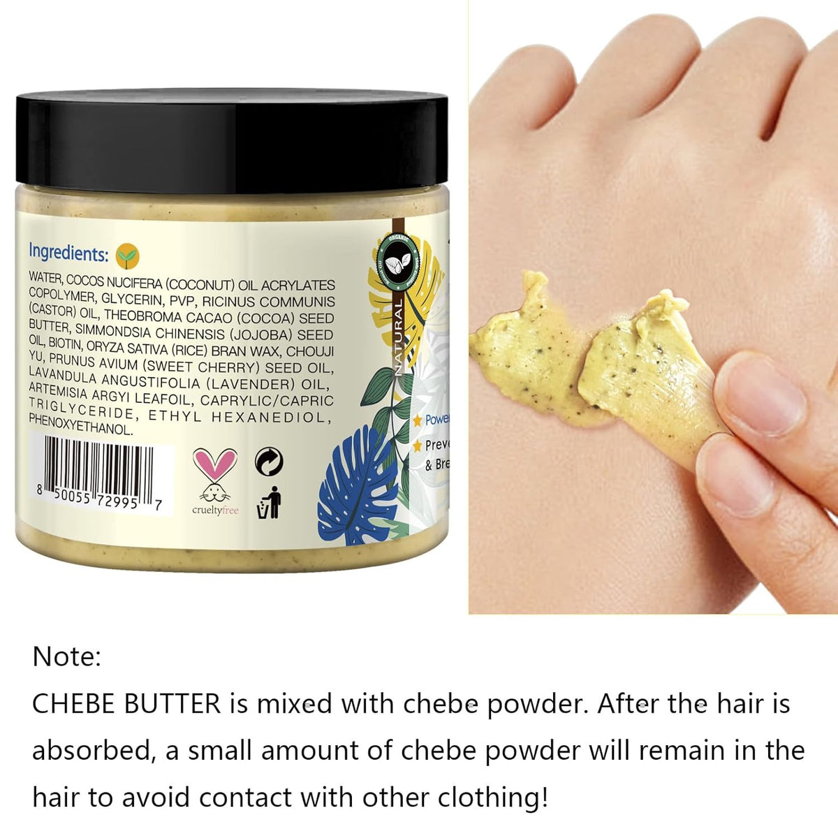 Chebe Hair Butter for Growth & Deep Moisturization - All Hair Types