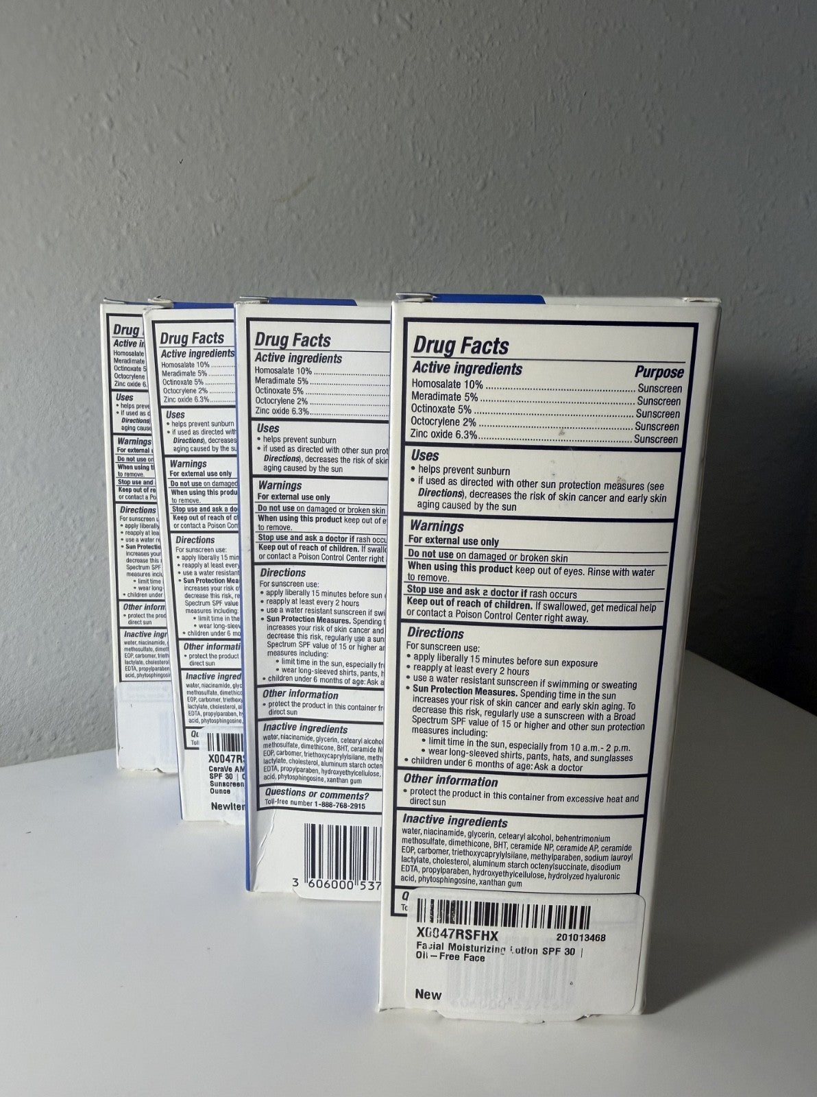 AM Facial Moisturizing Lotion SPF 30 - 4 Pack, 3 oz