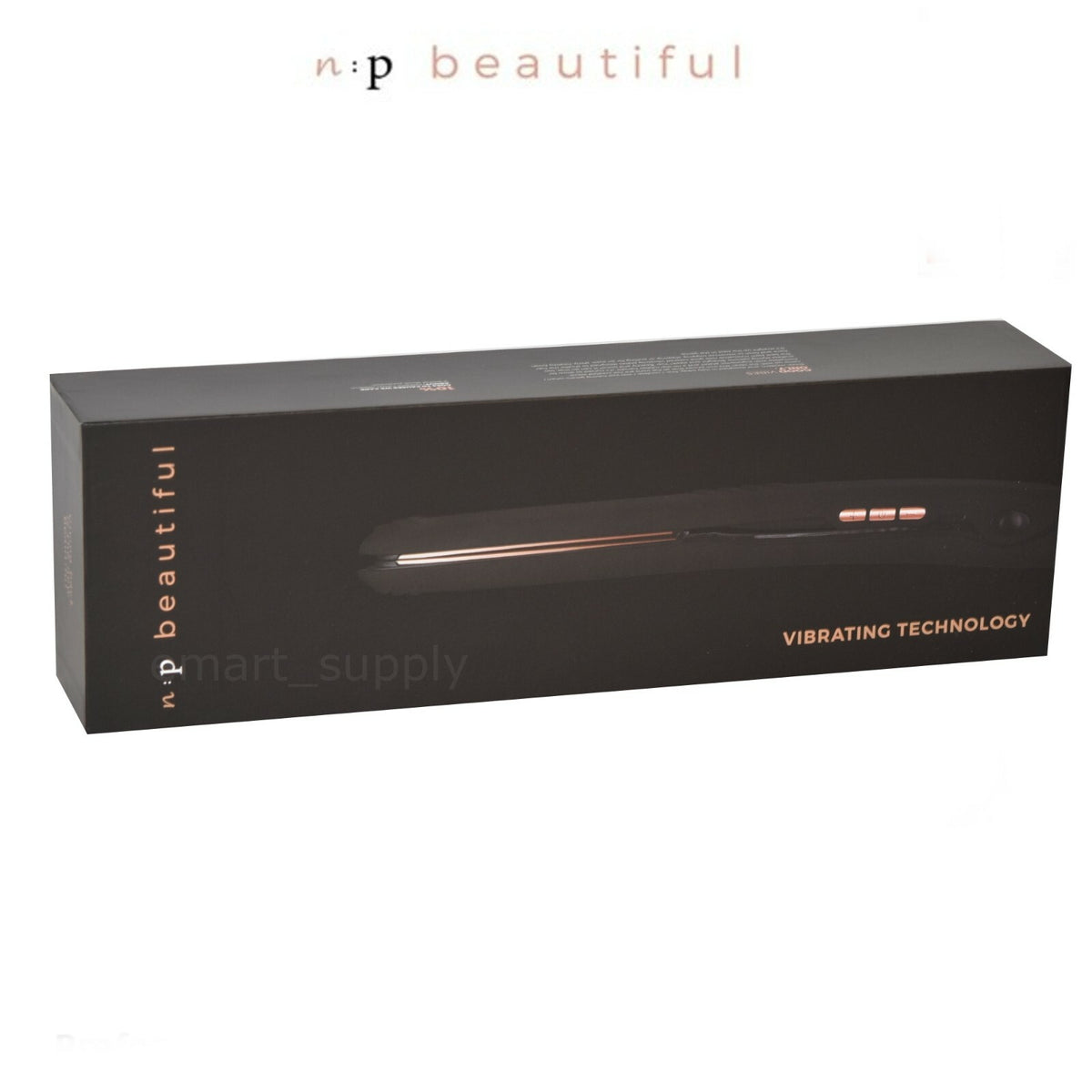 Professional 1-Inch Titanium Ceramic Hair Straightener Flat Iron with Vibrating Plates