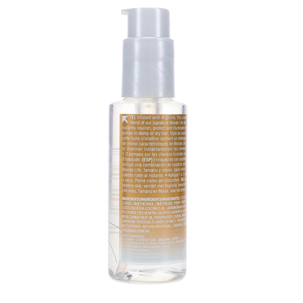 Joico Blonde Life Brightening Hair Oil 3.4 oz - Shine & Softness Enhancer