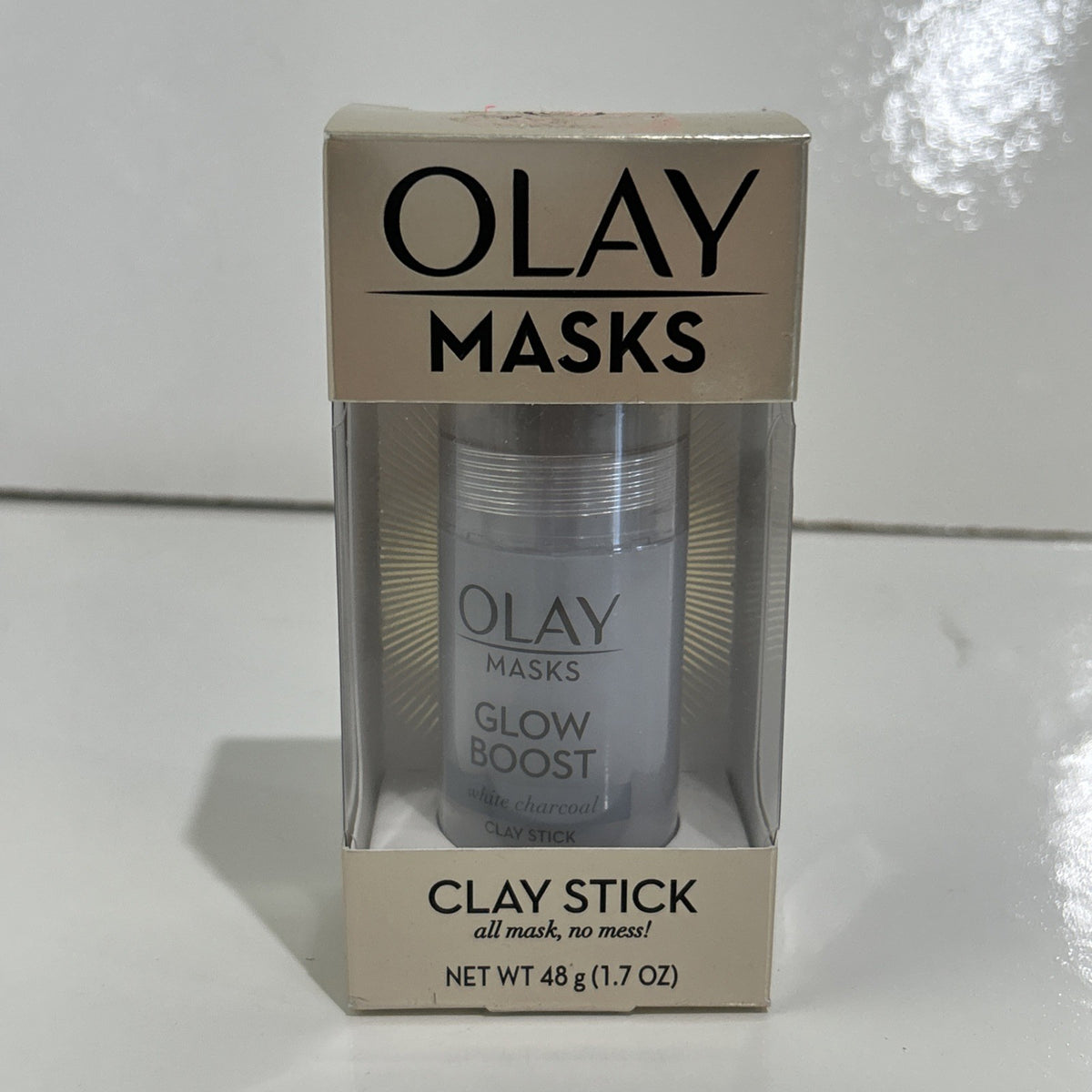 Olay Glow Boost Pore Detox White Charcoal Clay Face Mask Stick 1.7 oz