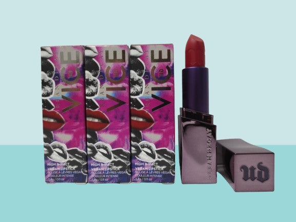 Urban Decay Vice High Impact Vegan Lipstick Bad Blood Matte 0.11 oz Set of 3