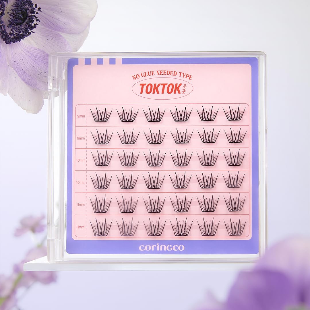 Self Adhesive False Eyelashes - Light, Waterproof, 5 Pairs, Variety Styles