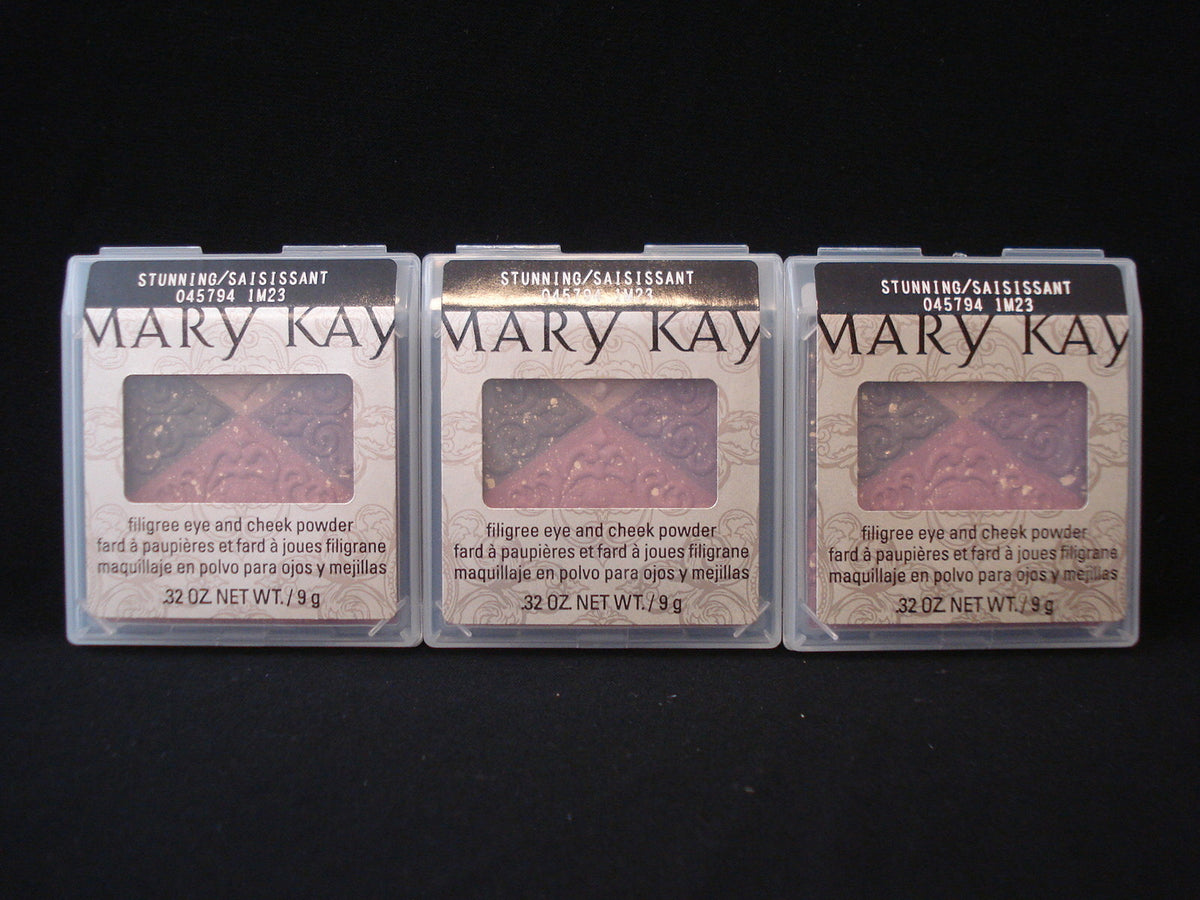 Mary Kay Filigree Eye and Cheek Powder Set - Stunning 0.32 oz Each