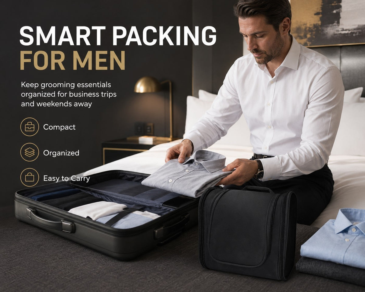 Travel Hanging Toiletry Bag Organizer with Multiple Compartments