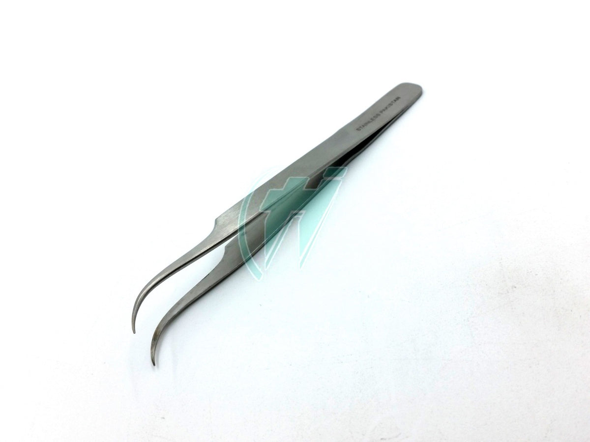 Eyelash Extension Tweezers Curved Stainless Steel Precision Tool