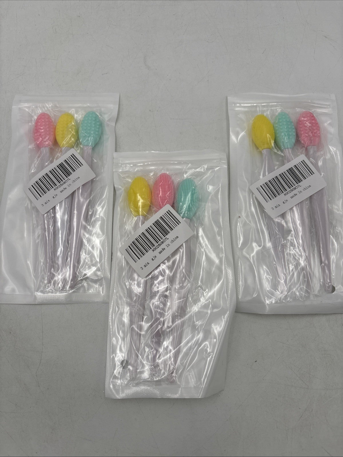 3-Piece Facial Cleansing Brush and Lip Scrub Set Silicone Face & Lip Brush