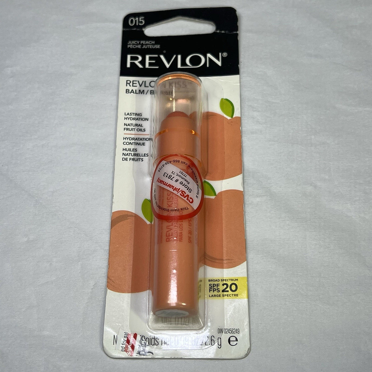 Lip Balm Juicy Peach 0.09 Oz - Hydrating & Nourishing Lip Care