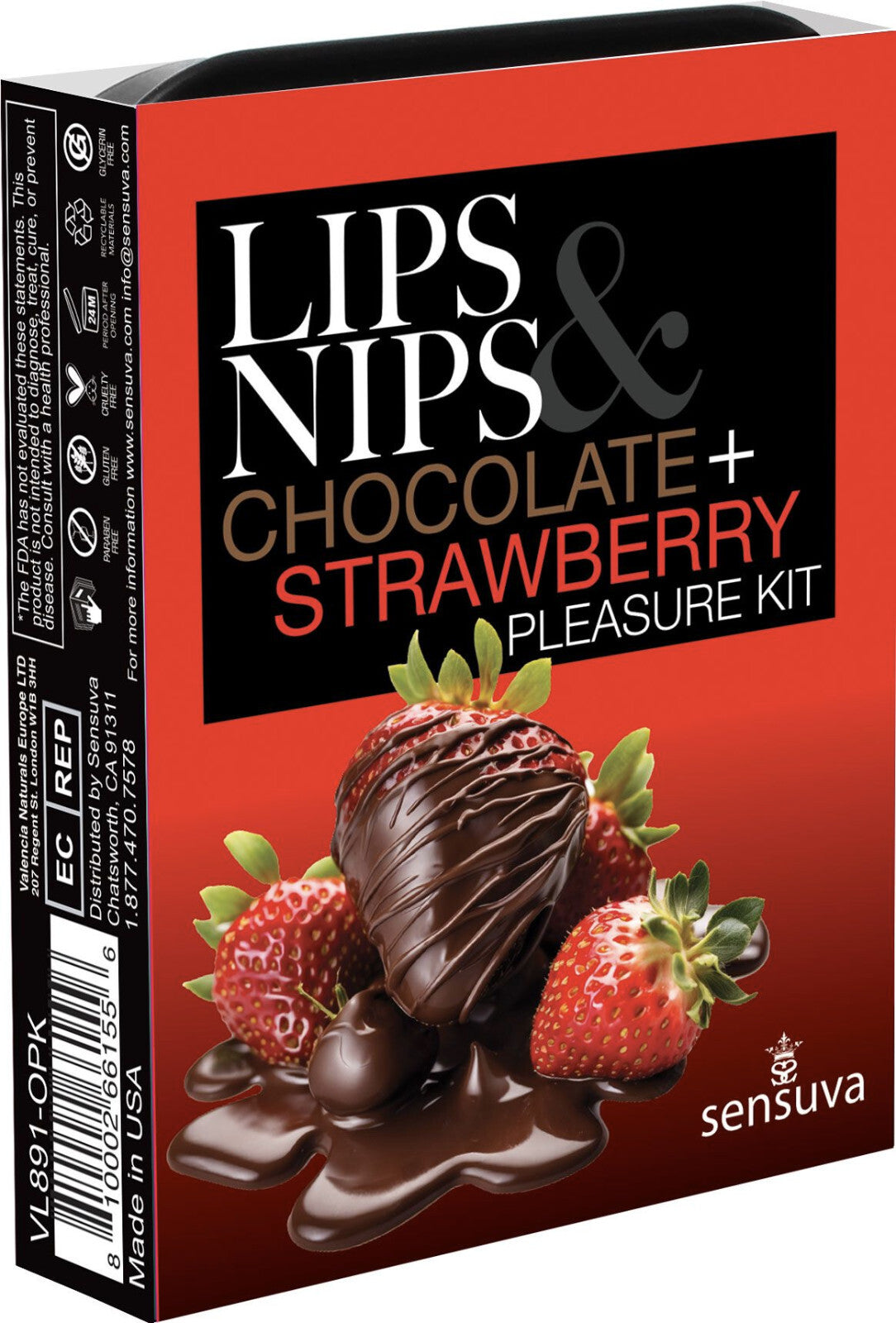 Sensuva Lips & Nips Pleasure Kit - Lip Balm & Nipple Balm Set with Flavors
