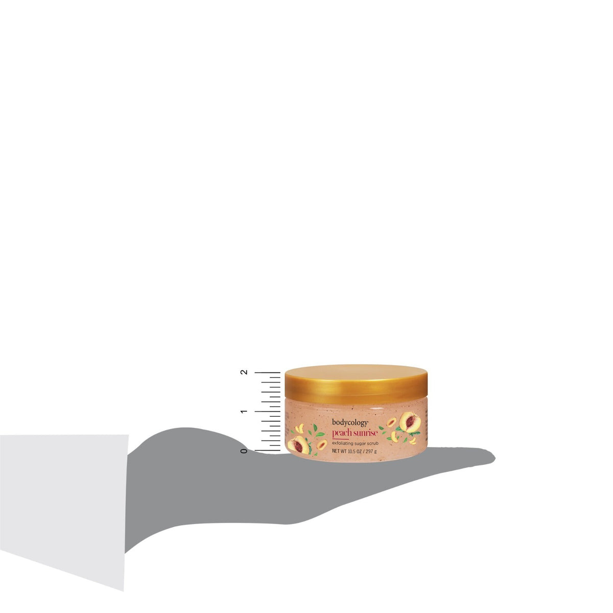 Bodycology Peach Sunrise Exfoliating Sugar Scrub, 10.5 oz -