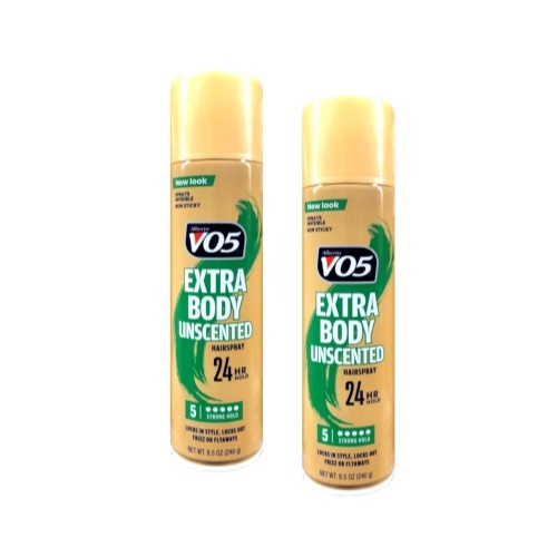 2 Pack Unscented Hair Spray - Crystal Clear 14 Hour Hold - 8.5 Oz Each