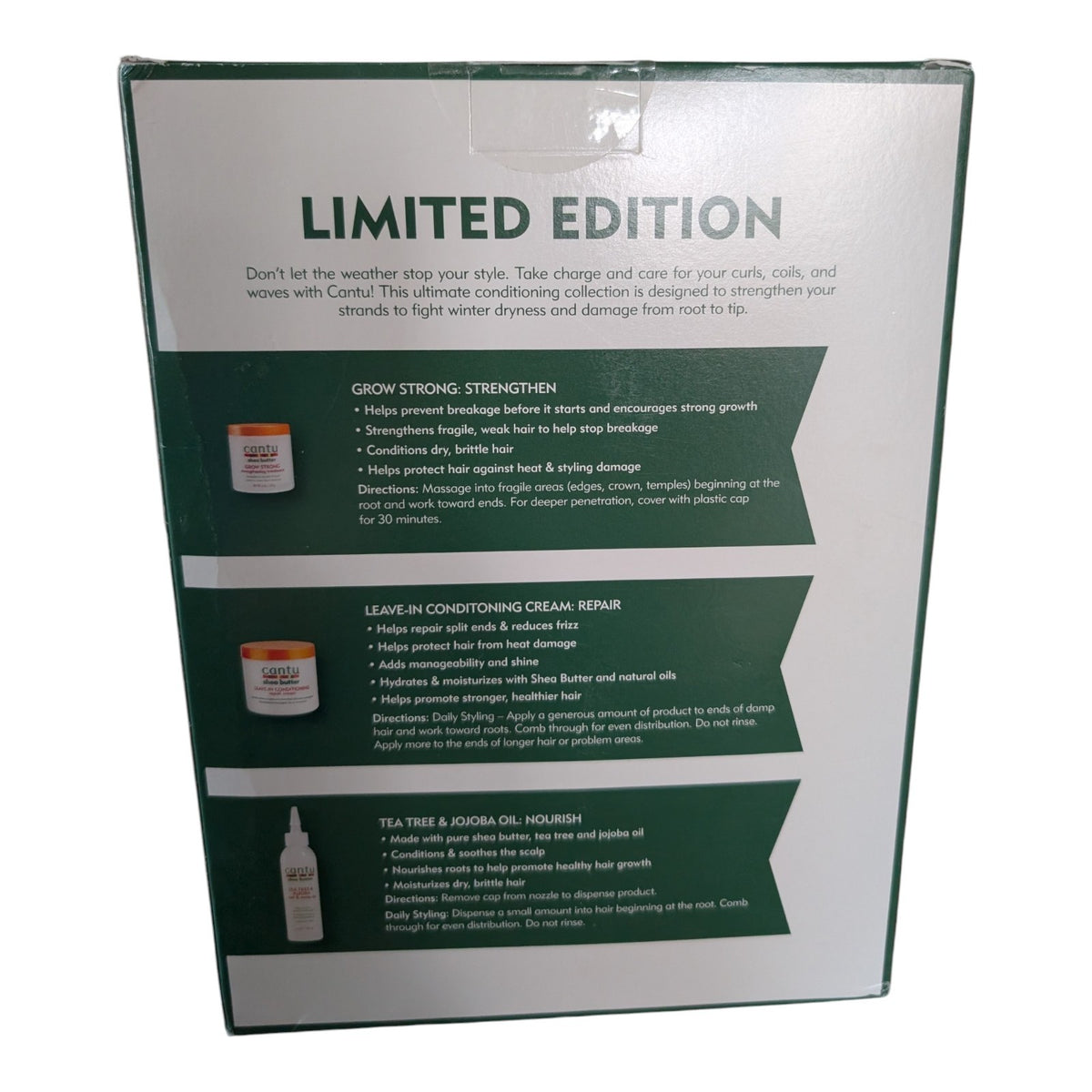 Cantu Limited Edition Winter Care & Repair 3 Piece Gift Set New