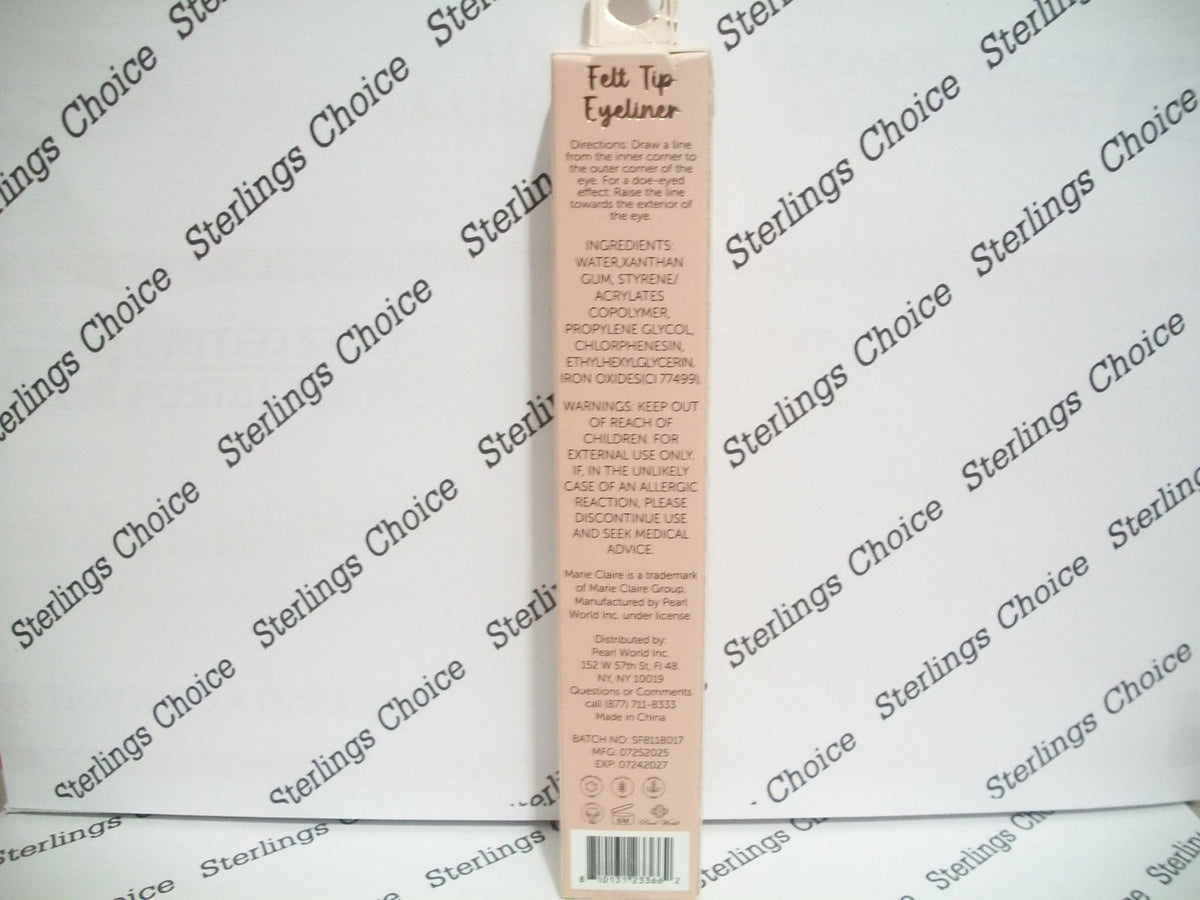 Waterproof Felt Tip Eyeliner Ultra Black Long-Lasting for Precise Application
