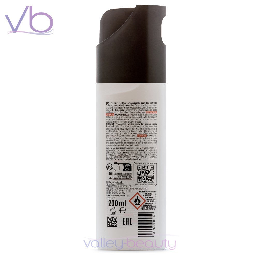 Stronghold Hair Spray for Updos & Styling - 200ml Non-Aerosol, UV Protection