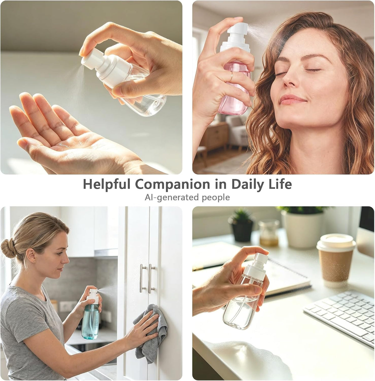 3 Pack Mini Spray Bottles 1oz Refillable Travel Spray Containers