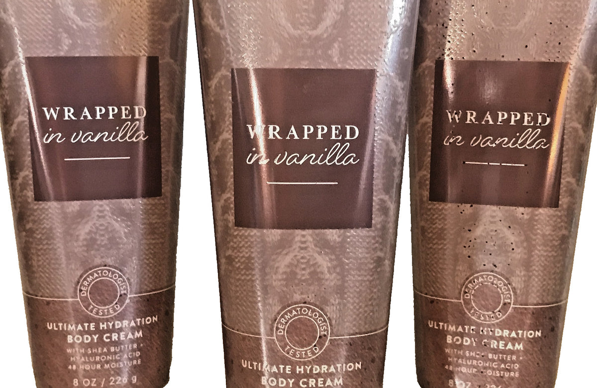 Wrapped in Vanilla Body Cream 8 oz - Set of 3