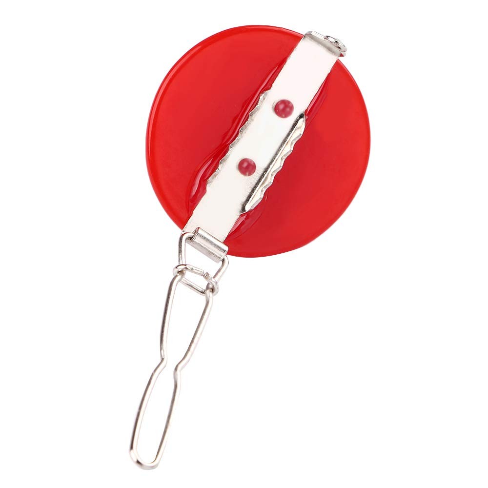 Devil Horn Hair Clips for 6 Count (Pack of 1), White,Black,Red,Silver