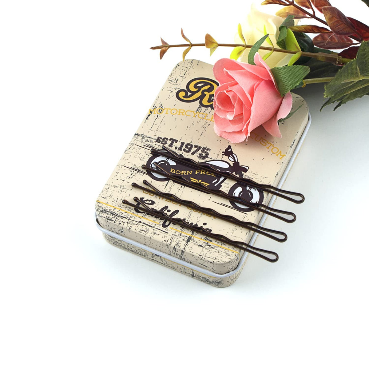 Brown Long Bobby Pins for Thick Hair, 2.75 '' 1 Count (Pack of 100),