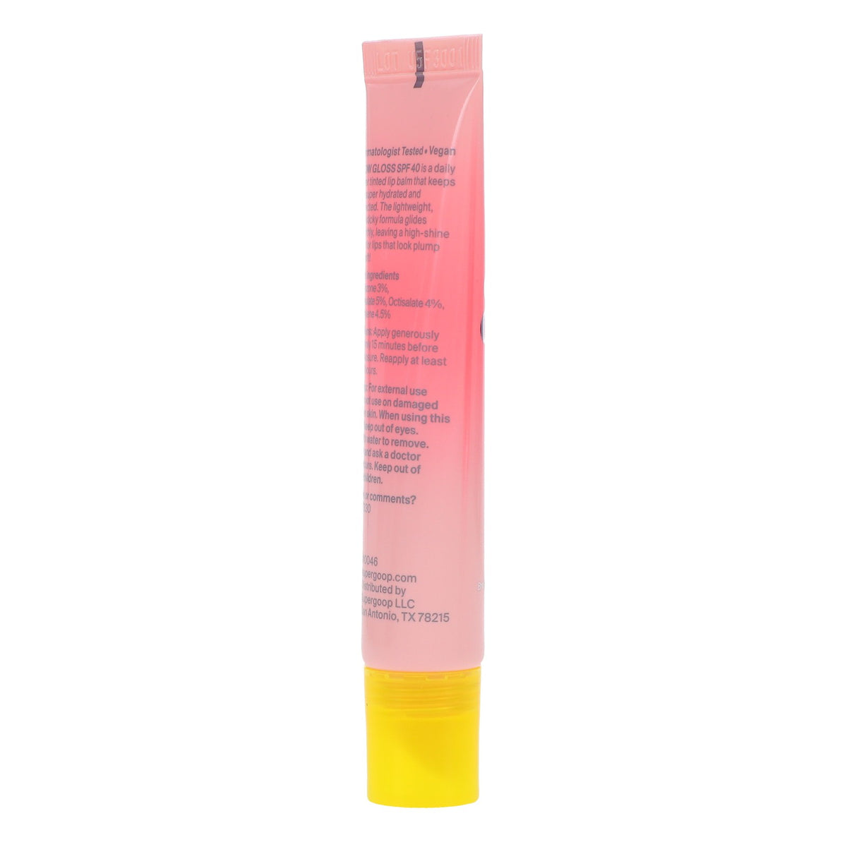 Lip Gloss with SPF 40 - Hydrating Shine and Sun Protection, Vanilla Soft Serve
