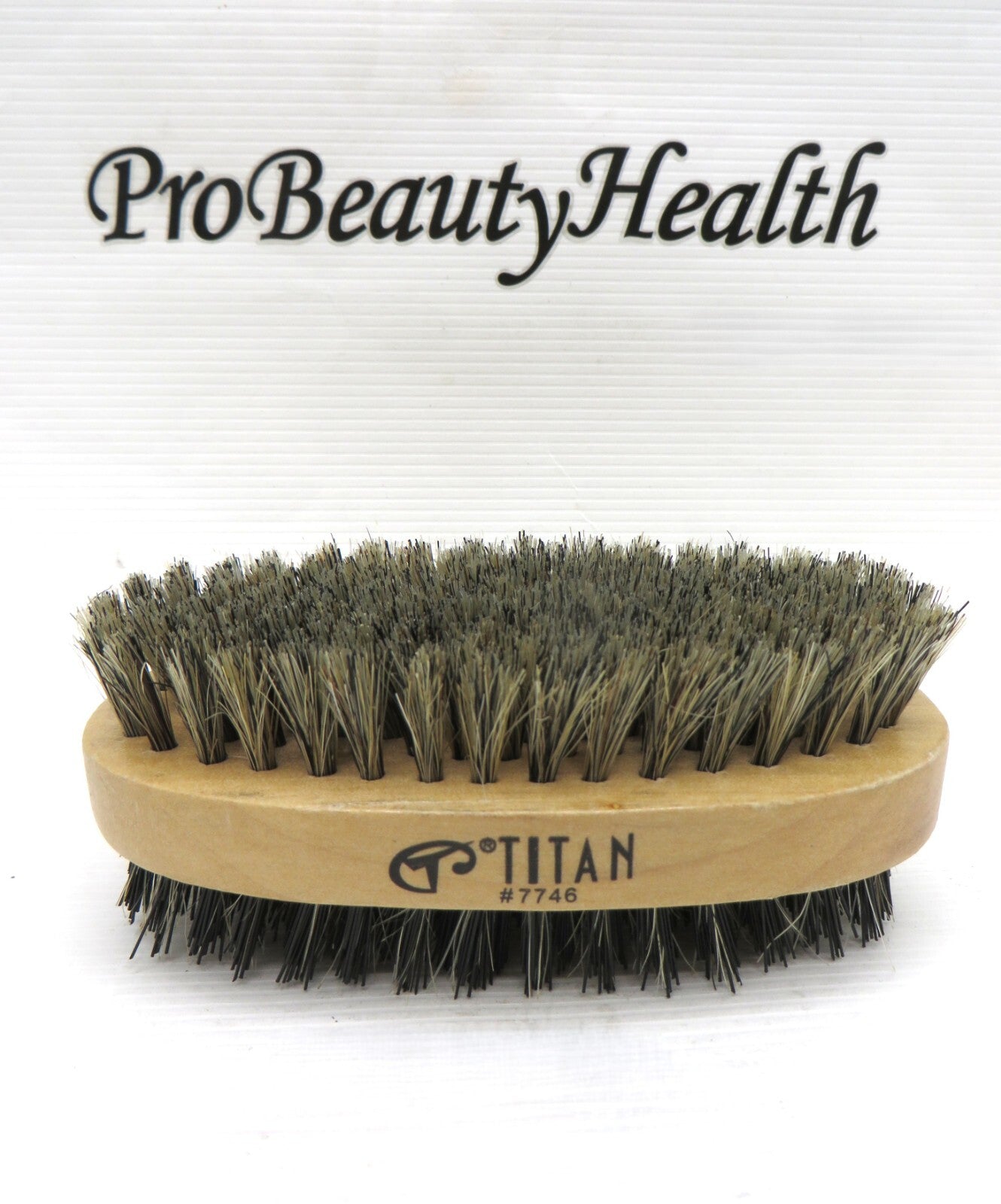Titan Double-Sided Wooden Military Brush Model 7746 Soft Hard Boar Bristle