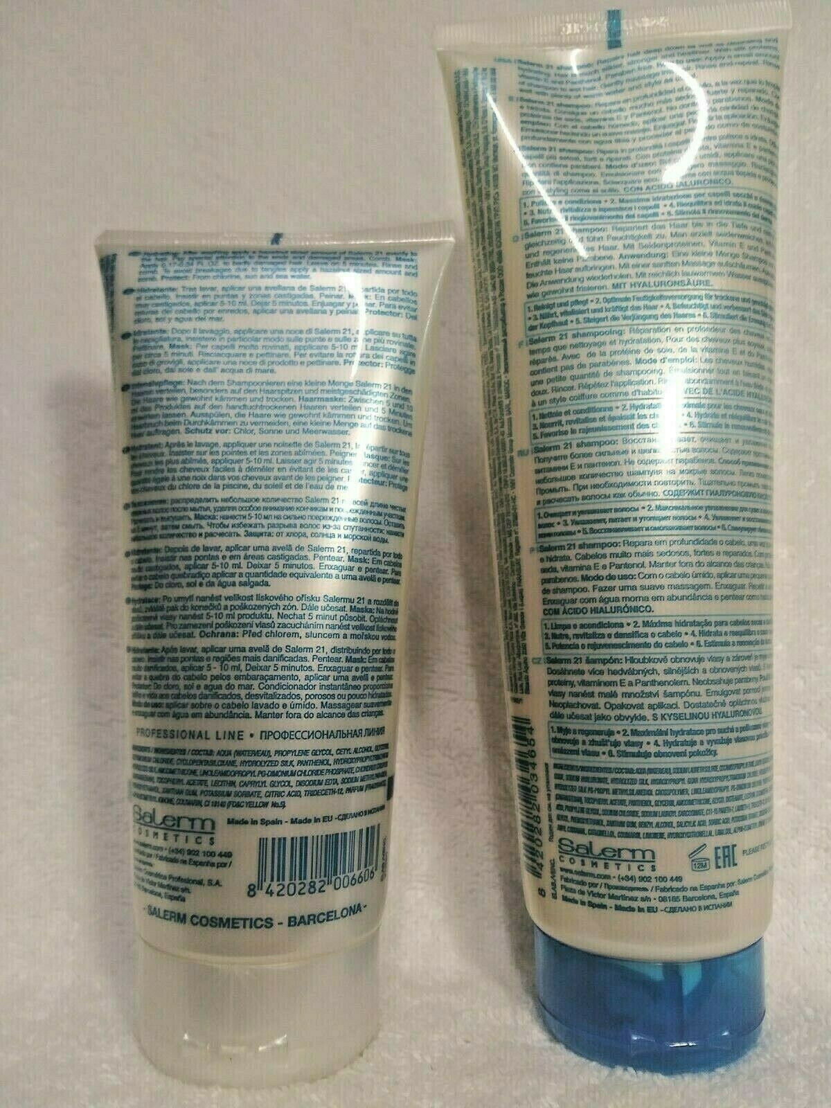 Salerm Cosmetics 21 Shampoo & Conditioner Duo - Hydrating Repair for Damaged Hair