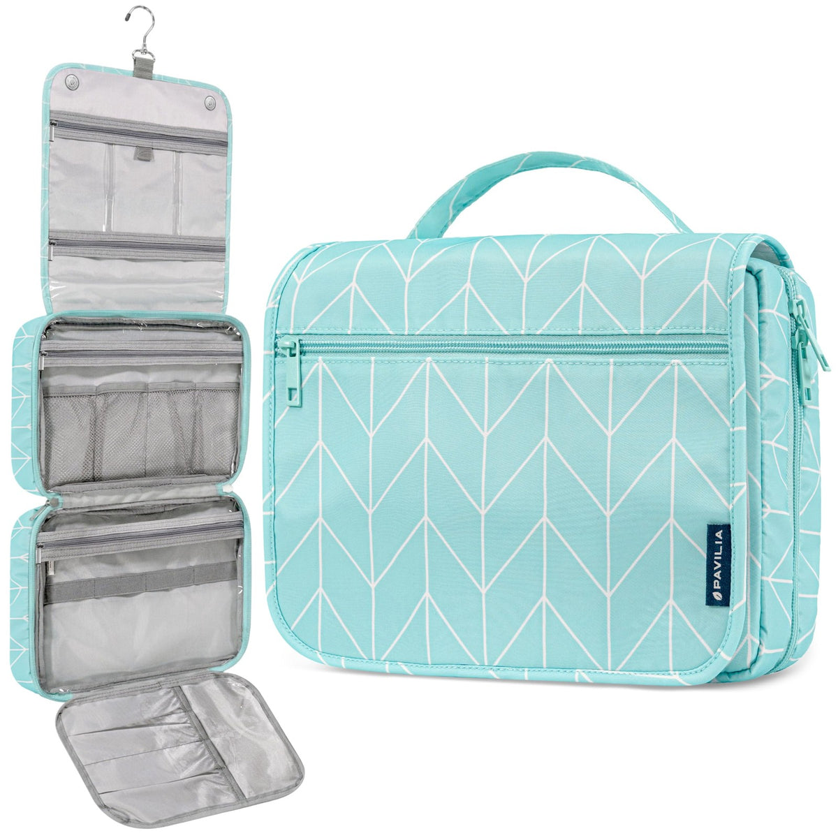 Large Travel Toiletry Bag for Men & Women - Hanging Cosmetic Organizer, Teal