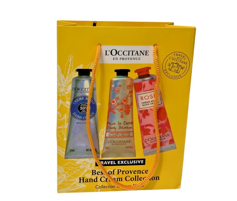 Hand Cream Collection Travel Set - 6 x 30ml Shea Butter, Rose & Cherry Blossom