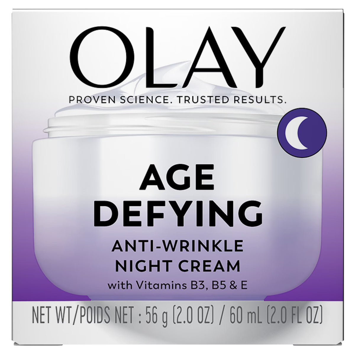 Anti-Aging Night Cream - Replenishes Skin Moisture & Reduces Wrinkles 2oz