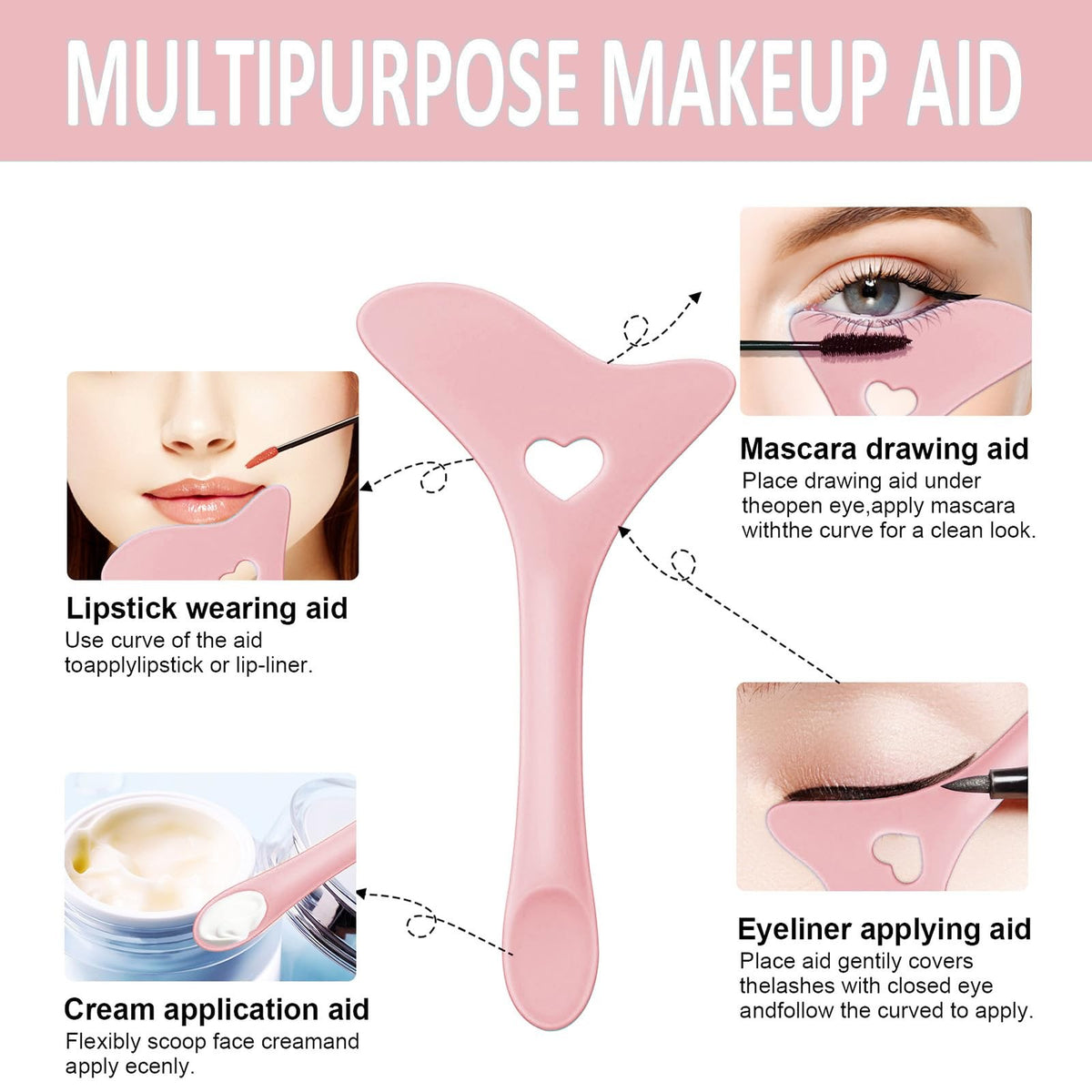 Reusable Silicone Eyeliner Stencils for Precise Eye Makeup Application